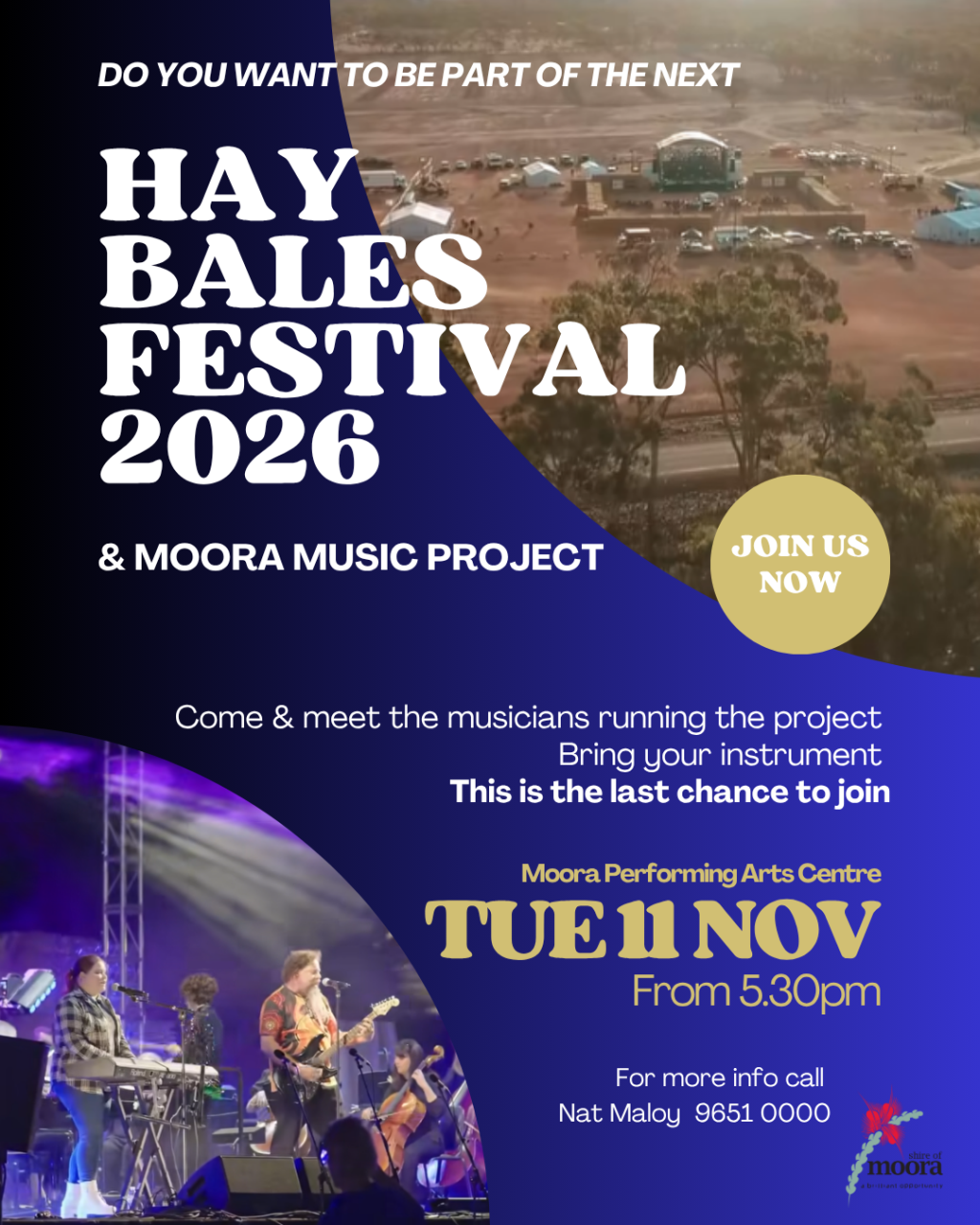 Moora Music Project & Hay Bales Festival 2026 Meet & Greet